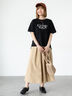 メガネ刺繍プリントTシャツ（オフホワイト/チャコールグレー/ブラック/キナリ）｜Lugnoncure（ルノンキュール）通販