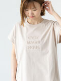 エンボスロゴTシャツ（ベージュ）｜Lugnoncure（ルノンキュール）通販