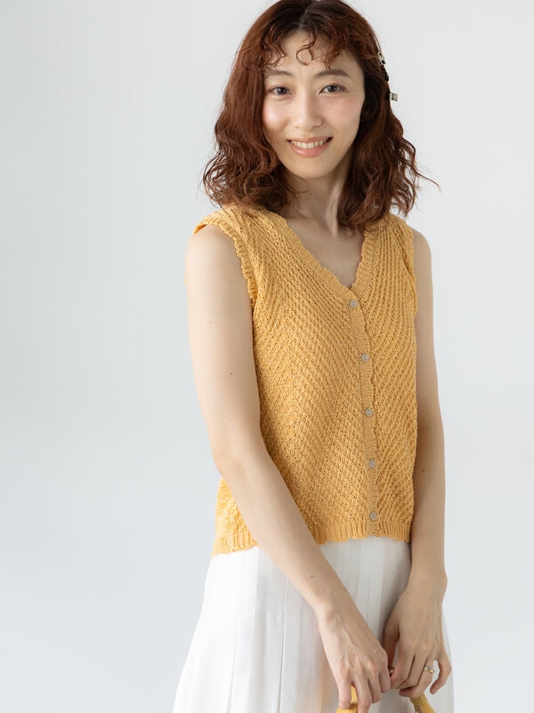 うのにもお得な セール】 テープヤーンニットベスト《2025summer catalog item ダイニングテーブル