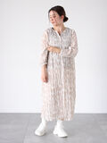 ボタニカル柄シワ加工ワンピース《2025spring catalog item》（ベージュ）｜Lugnoncure（ルノンキュール）通販