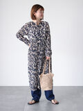 ボタニカル柄シワ加工ワンピース《2025spring catalog item》（ネイビー）｜Lugnoncure（ルノンキュール）通販