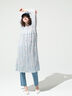 ボタニカル柄シワ加工ワンピース《2025spring catalog item》（ベージュ/サックスブルー/ネイビー）｜Lugnoncure（ルノンキュール）通販