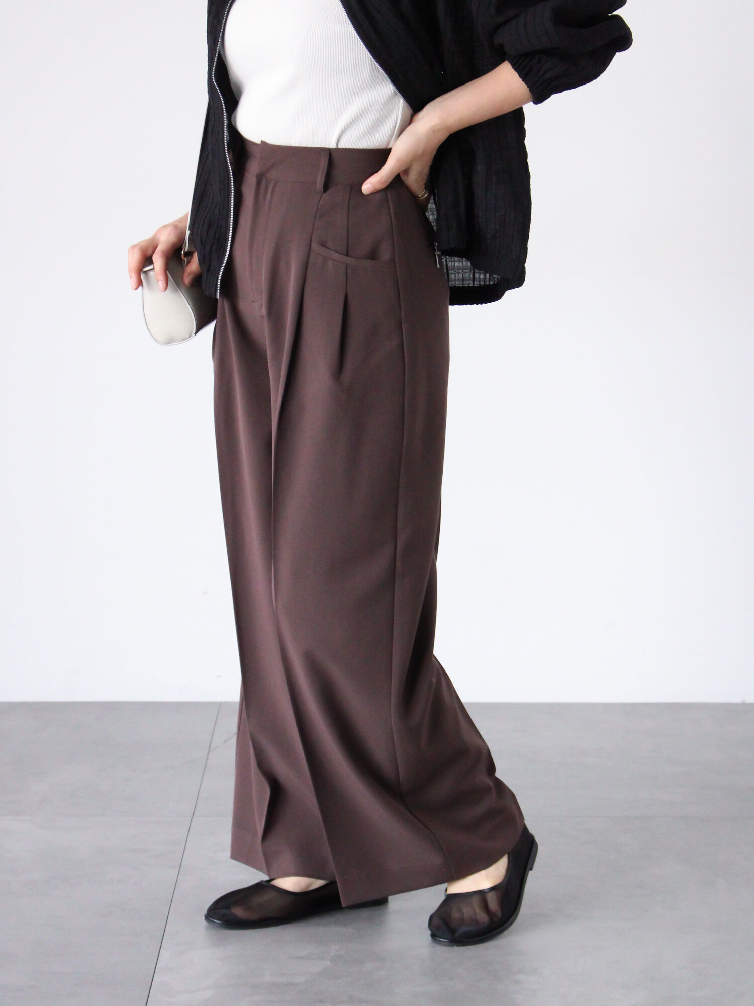 セール】 タックワイドパンツ《2025spring catalog item