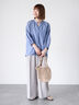 タックワイドパンツ《2025spring catalog item》（グレー/ブラウン/ネイビー）｜Lugnoncure（ルノンキュール）通販