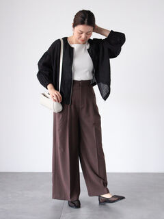 NINA RICCI ベージュ ワイドパンツ　34サイズ NINA RICCI ベージュ ワイドパンツ 34サイズ Nina Ricci ワイド