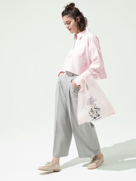 MIXストライプクロップドシャツ《2025spring catalog item》（ピンク/ブルー）｜Lugnoncure（ルノンキュール）通販