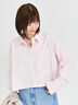 MIXストライプクロップドシャツ《2025spring catalog item》（ピンク/ブルー）｜Lugnoncure（ルノンキュール）通販