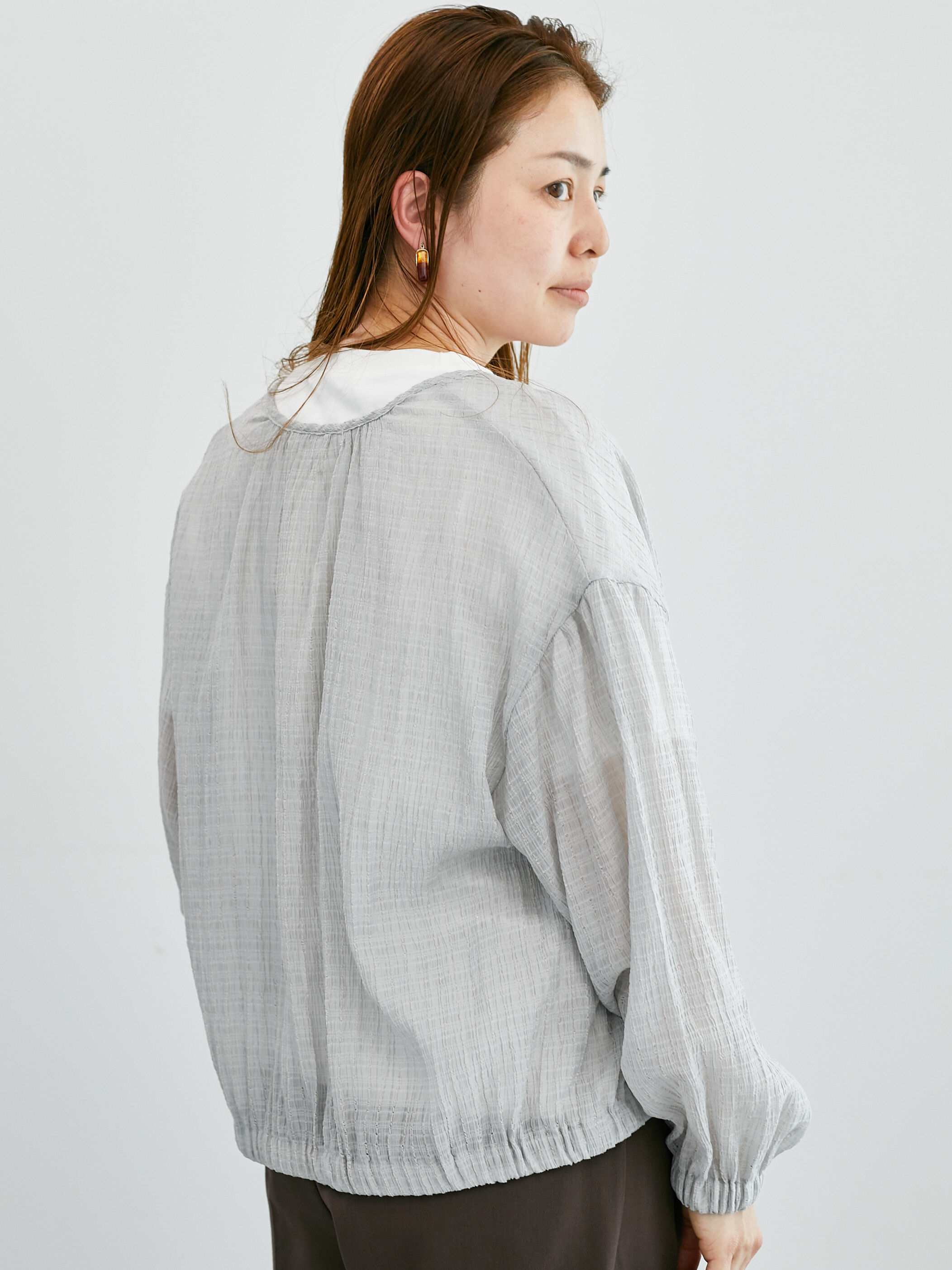 LASUD♡春使える！ノーカラーブルゾン♡新品　ライナー付 春 アウター レディース ブルゾン ノーカラー ジャケット