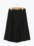 麻調タックハーフパンツ《2025summer catalog item》（ブラック）｜Lugnoncure（ルノンキュール）通販