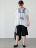 麻調タックハーフパンツ《2025summer catalog item》（オフホワイト/ブラック/ベージュ）｜Lugnoncure（ルノンキュール）通販