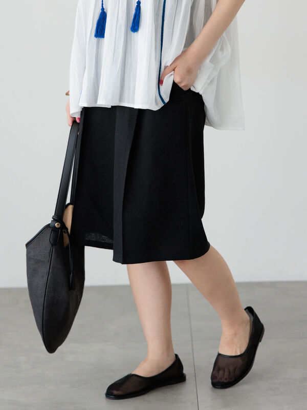セール】 麻調タックハーフパンツ《2025summer catalog item