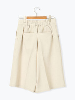 麻調タックハーフパンツ《2025summer catalog item》（オフ