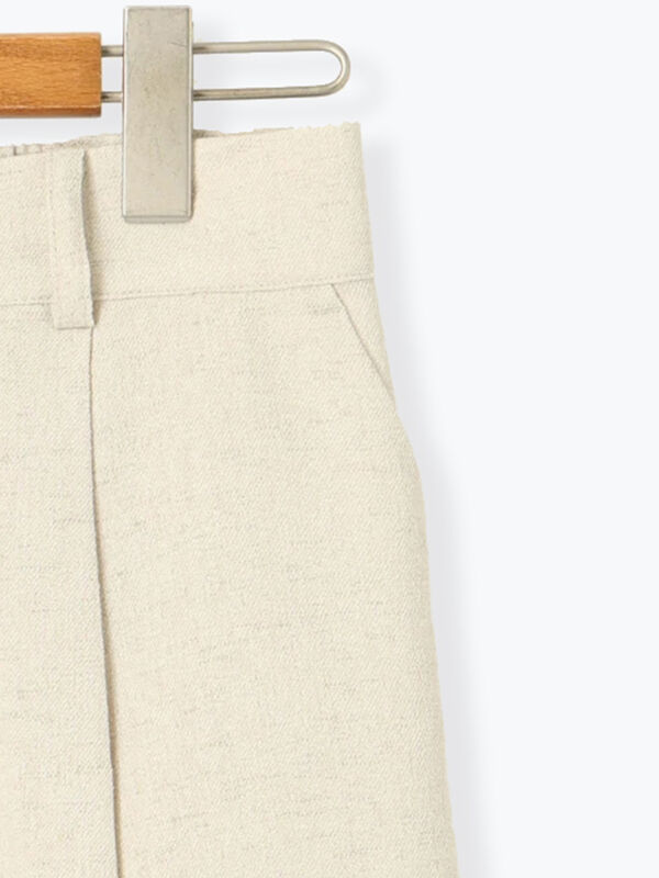 セール】 麻調タックハーフパンツ《2025summer catalog item