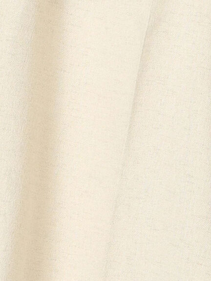 麻調タックハーフパンツ《2025summer catalog item》（オフホワイト/ブラック/ベージュ）｜Lugnoncure（ルノンキュール）通販