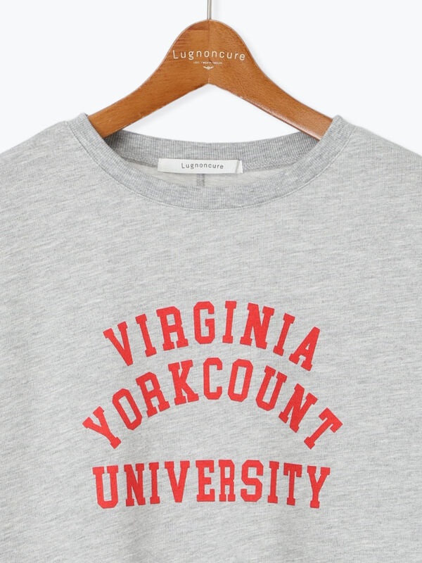 ルネ♡ロゴ入りフーディ MOOJI MOOJI” OVERSIZE CROP HOODIE AGED col.Black, Nvay