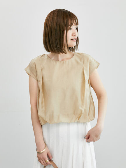 裾バルーントップス《2025summer catalog item》（オフホワイト/ブラック/ベージュ）｜Lugnoncure（ルノンキュール）通販