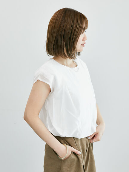 裾バルーントップス《2025summer catalog item》（オフホワイト/ブラック/ベージュ）｜Lugnoncure（ルノンキュール）通販