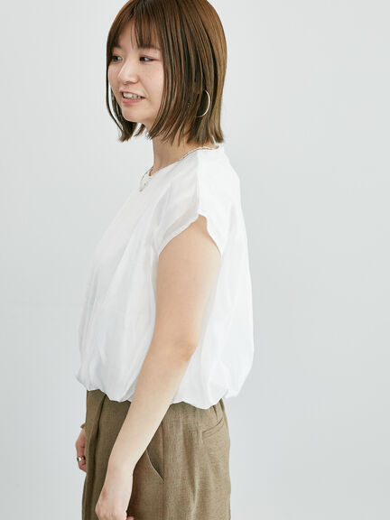 裾バルーントップス《2025summer catalog item》（オフホワイト/ブラック/ベージュ）｜Lugnoncure（ルノンキュール）通販
