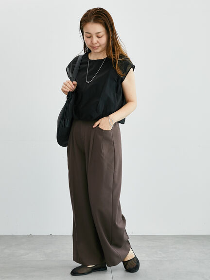 裾バルーントップス《2025summer catalog item》（オフホワイト/ブラック/ベージュ）｜Lugnoncure（ルノンキュール）通販