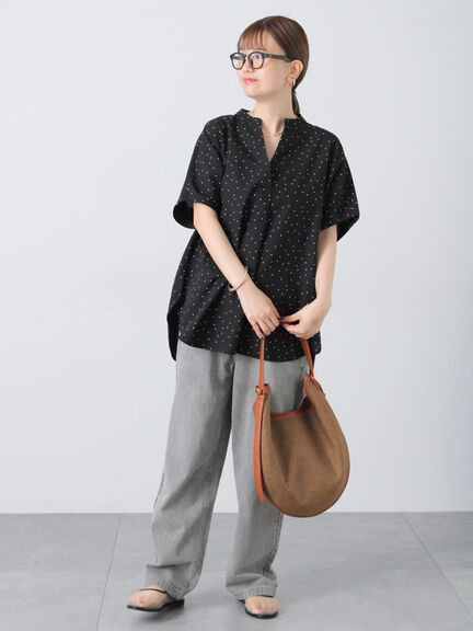 雑材ムーンバッグ《2025summer catalog item》（ブラック/ベージュ/ブラウン）｜Lugnoncure（ルノンキュール）通販