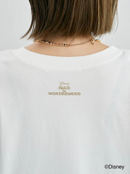 【Disney】ふしぎの国のアリス/プリントTシャツ2（オフホワイト/チャコールグレー）｜Lugnoncure（ルノンキュール）通販