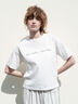 【接触冷感】筆記体ロゴプリントTシャツ《2025summer catalog item》（オフホワイト）｜Lugnoncure（ルノンキュール）通販