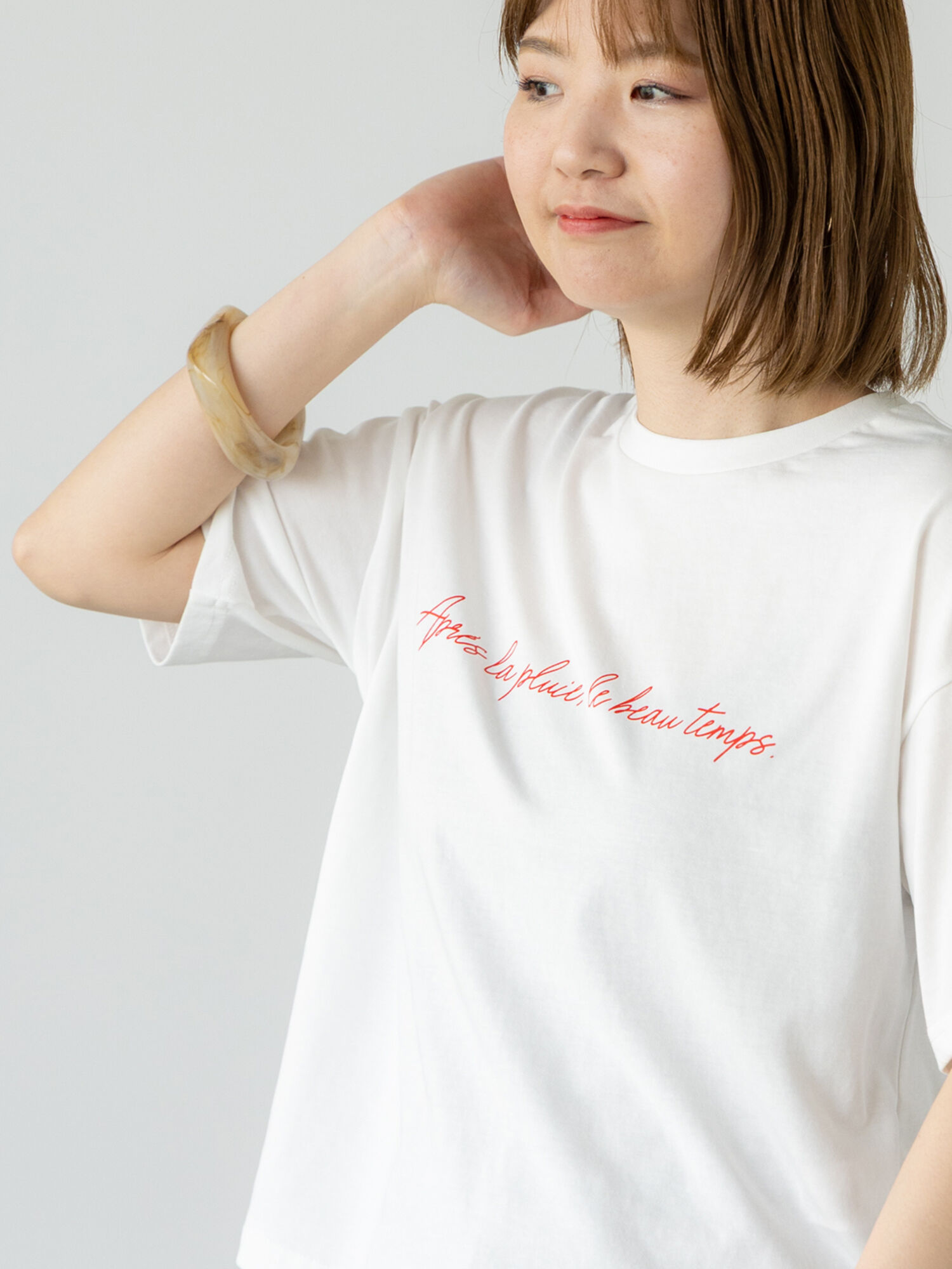 セール】 【接触冷感】筆記体ロゴプリントTシャツ《2025summer