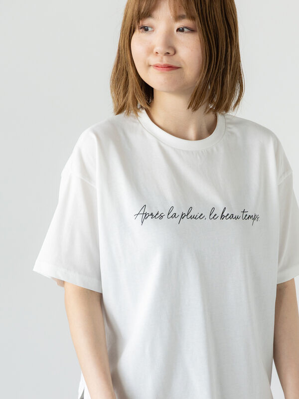 期間限定】 【接触冷感】筆記体ロゴプリントTシャツ《2025summer