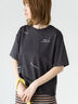 【接触冷感】ランダムロゴプリントTシャツ（オフホワイト/チャコールグレー/キナリ）｜Lugnoncure（ルノンキュール）通販