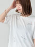 【接触冷感】ランダムロゴプリントTシャツ（オフホワイト）｜Lugnoncure（ルノンキュール）通販