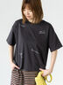 【接触冷感】ランダムロゴプリントTシャツ（オフホワイト/チャコールグレー/キナリ）｜Lugnoncure（ルノンキュール）通販