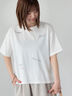 【接触冷感】ランダムロゴプリントTシャツ（オフホワイト/チャコールグレー/キナリ）｜Lugnoncure（ルノンキュール）通販