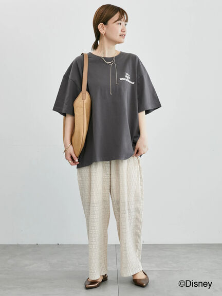 【Disney】ふしぎの国のアリス/プリントTシャツ1（オフホワイト/チャコールグレー）｜Lugnoncure（ルノンキュール）通販