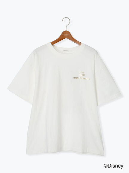【Disney】ふしぎの国のアリス/プリントTシャツ1（オフホワイト/チャコールグレー）｜Lugnoncure（ルノンキュール）通販