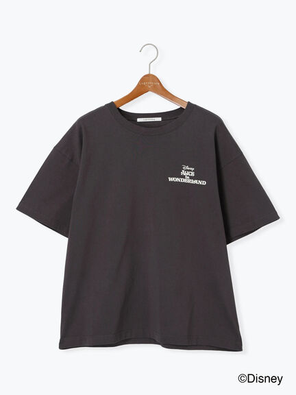 【Disney】ふしぎの国のアリス/プリントTシャツ1（オフホワイト/チャコールグレー）｜Lugnoncure（ルノンキュール）通販
