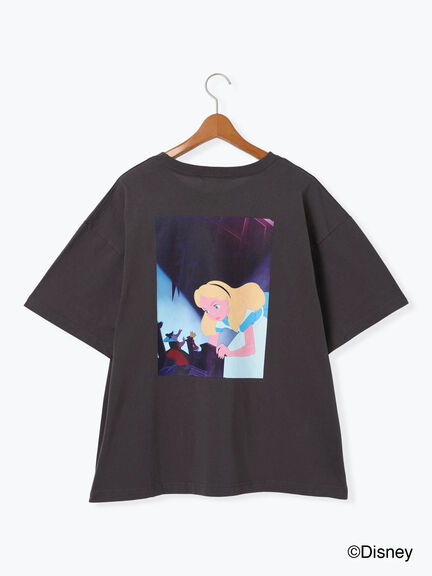【Disney】ふしぎの国のアリス/プリントTシャツ1（オフホワイト/チャコールグレー）｜Lugnoncure（ルノンキュール）通販