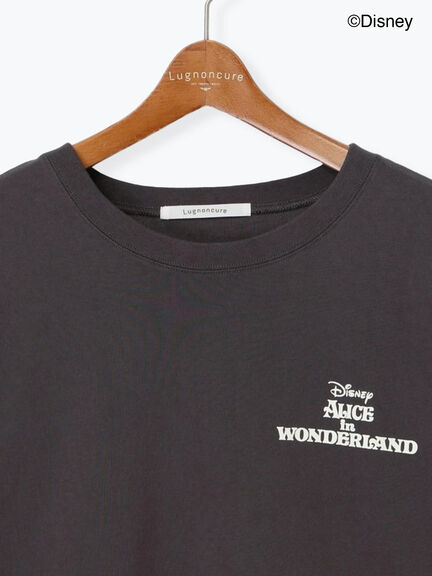 【Disney】ふしぎの国のアリス/プリントTシャツ1（オフホワイト/チャコールグレー）｜Lugnoncure（ルノンキュール）通販
