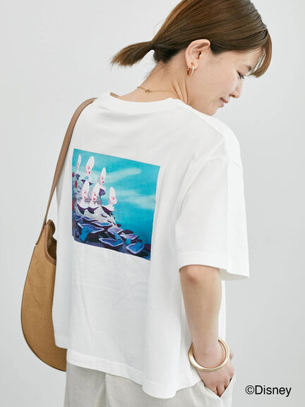 【Disney】ふしぎの国のアリス/プリントTシャツ3（オフホワイト/チャコールグレー）｜Lugnoncure（ルノンキュール）通販