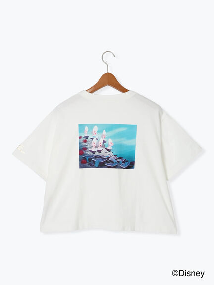 【Disney】ふしぎの国のアリス/プリントTシャツ3（オフホワイト/チャコールグレー）｜Lugnoncure（ルノンキュール）通販