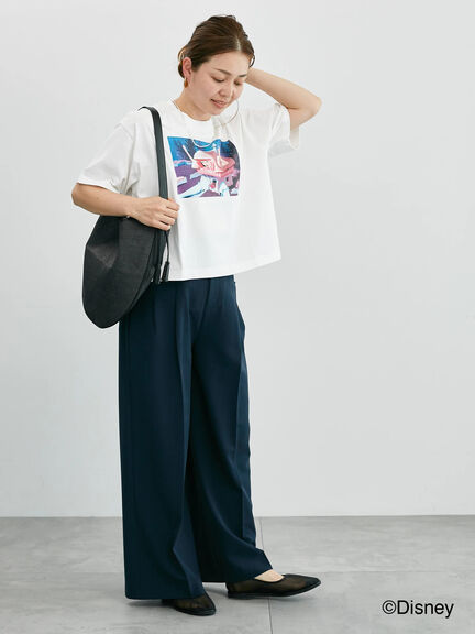 【Disney】ふしぎの国のアリス/プリントTシャツ4（オフホワイト/チャコールグレー）｜Lugnoncure（ルノンキュール）通販