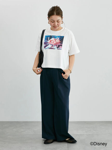 【Disney】ふしぎの国のアリス/プリントTシャツ4（オフホワイト/チャコールグレー）｜Lugnoncure（ルノンキュール）通販