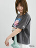 【Disney】ふしぎの国のアリス/プリントTシャツ4（オフホワイト/チャコールグレー）｜Lugnoncure（ルノンキュール）通販