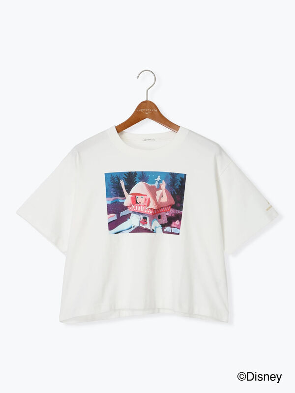 Disney】ふしぎの国のアリス/プリントTシャツ4（オフホワイト