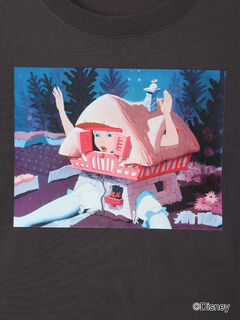 卸し売り購入 Disney】ふしぎの国のアリス/プリントTシャツ4（オフホワイト Strap