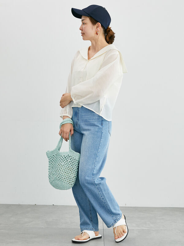 セール】 セーラーカラーシアーシャツ《2025summer catalog item