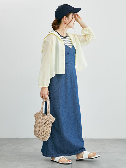 セーラーカラーシアーシャツ《2025summer catalog item》（オフホワイト/ブラウン/イエロー）｜Lugnoncure（ルノンキュール）通販