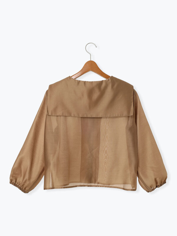 セール】 セーラーカラーシアーシャツ《2025summer catalog item