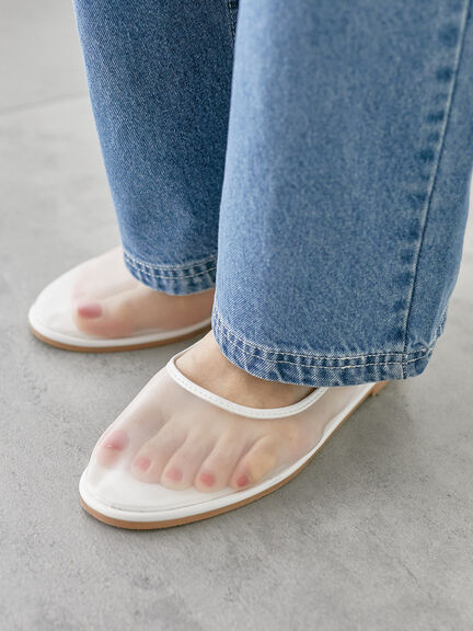 メッシュフラットシューズ《2025summer catalog item》（オフホワイト/ブラック/ベージュ）｜Lugnoncure（ルノンキュール）通販