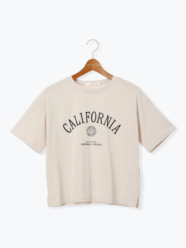 【接触冷感】カレッジ風ロゴTシャツ（グレー）｜Lugnoncure（ルノンキュール）通販