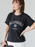【接触冷感】カレッジ風ロゴTシャツ（チャコールグレー）｜Lugnoncure（ルノンキュール）通販